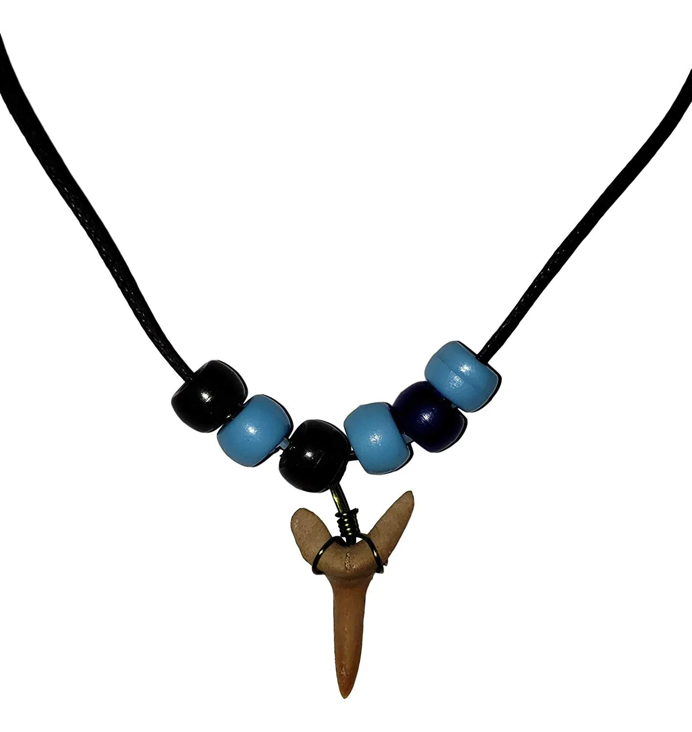 Make-Your-Own Fossil Shark Tooth Necklace Kits - Set of 10