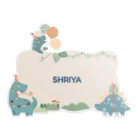 Name Boards - Dino Party