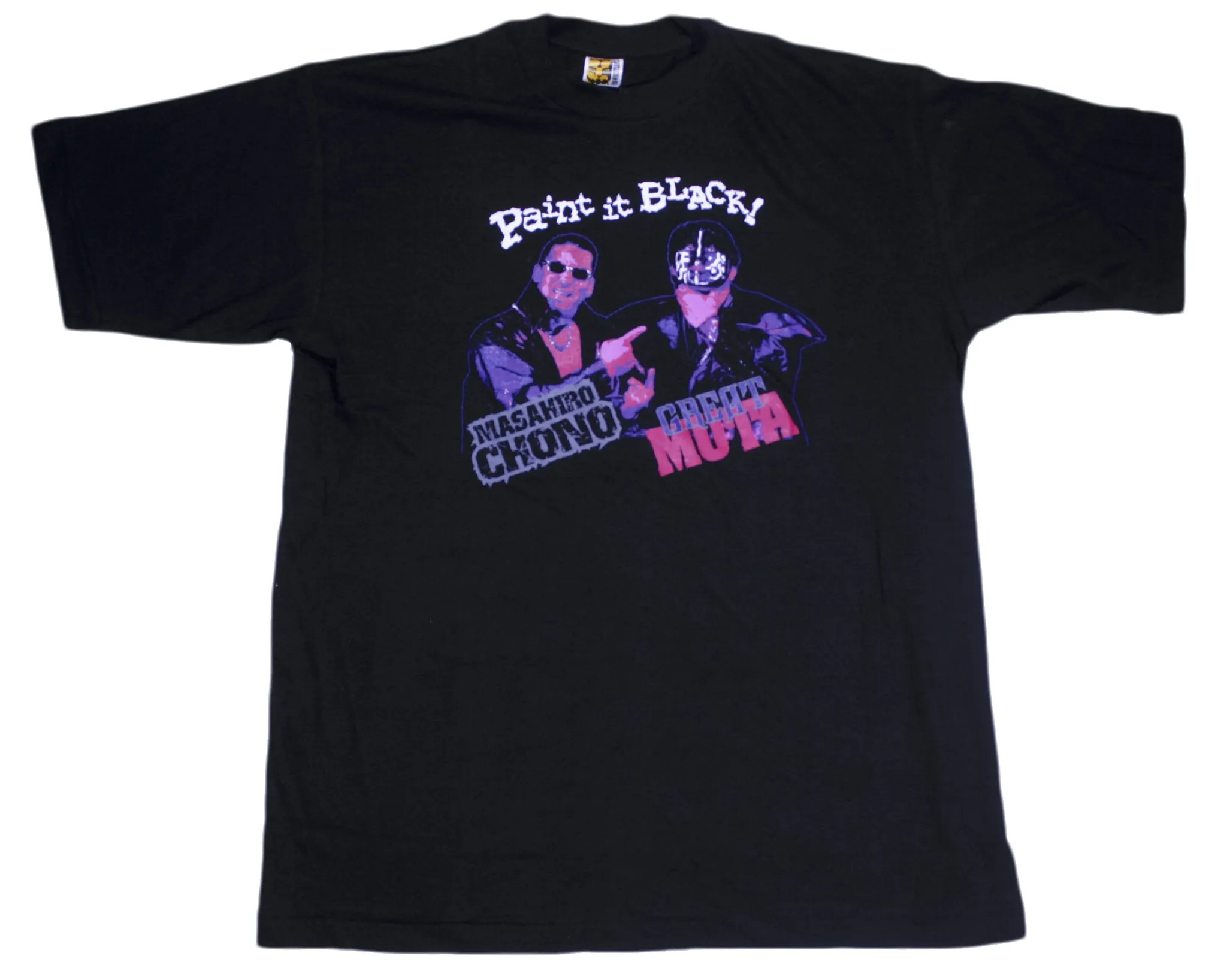 NJPW CHONO & MUTA PAINT IT BLACK T-SHIRT LG