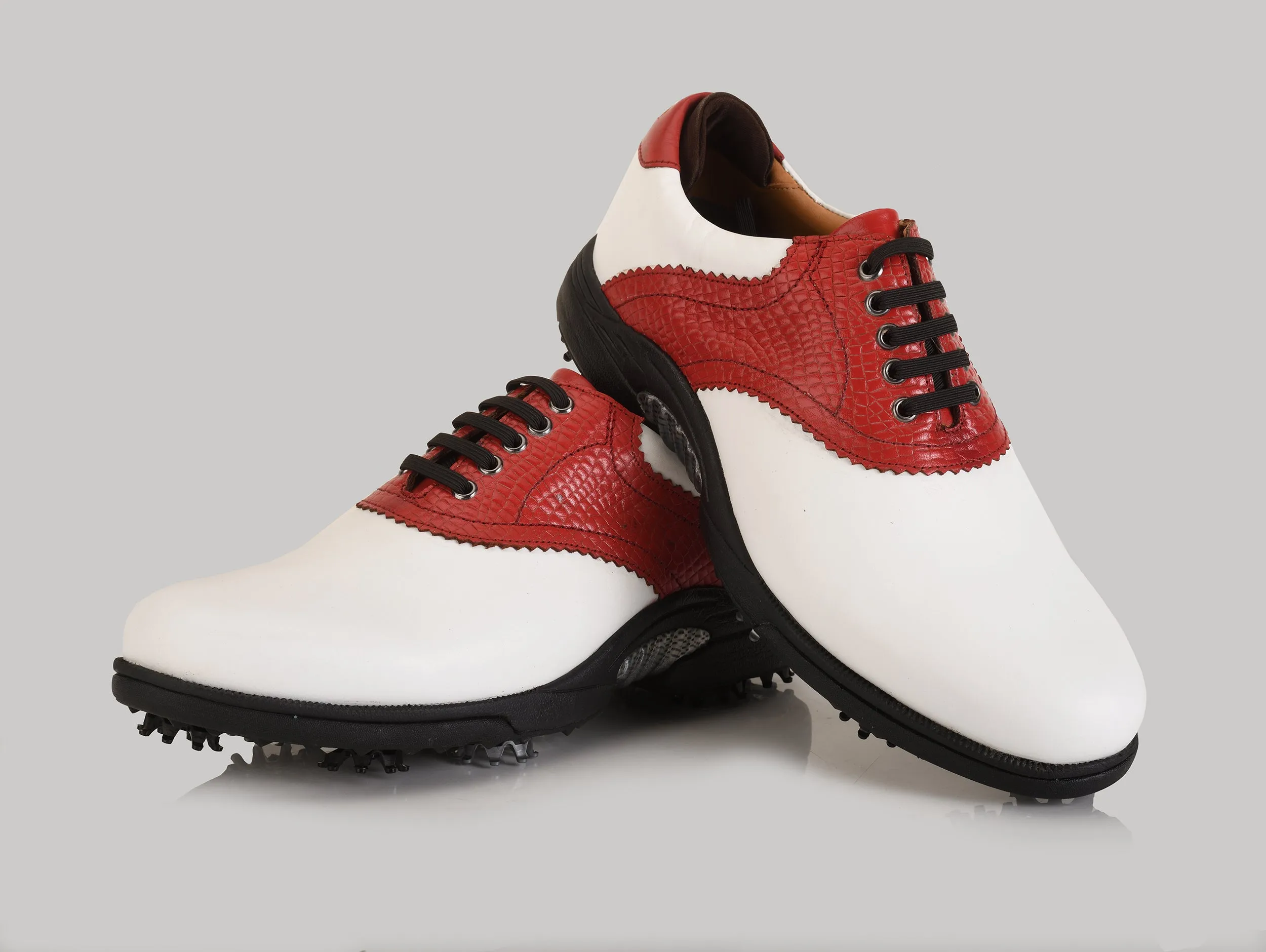 Notting White-Red Golf Shoes