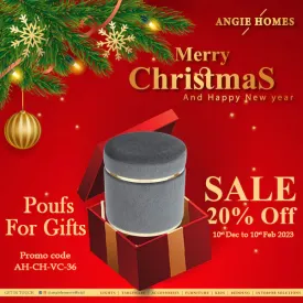 POUFS FOR CHRISTMAS GIFT | X-MAS GIFT VOUCHER FOR BEAUTIFUL FURNITURE SETS | ONLINE GIFTING