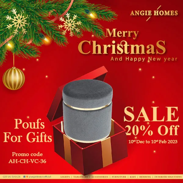 POUFS FOR CHRISTMAS GIFT | X-MAS GIFT VOUCHER FOR BEAUTIFUL FURNITURE SETS | ONLINE GIFTING
