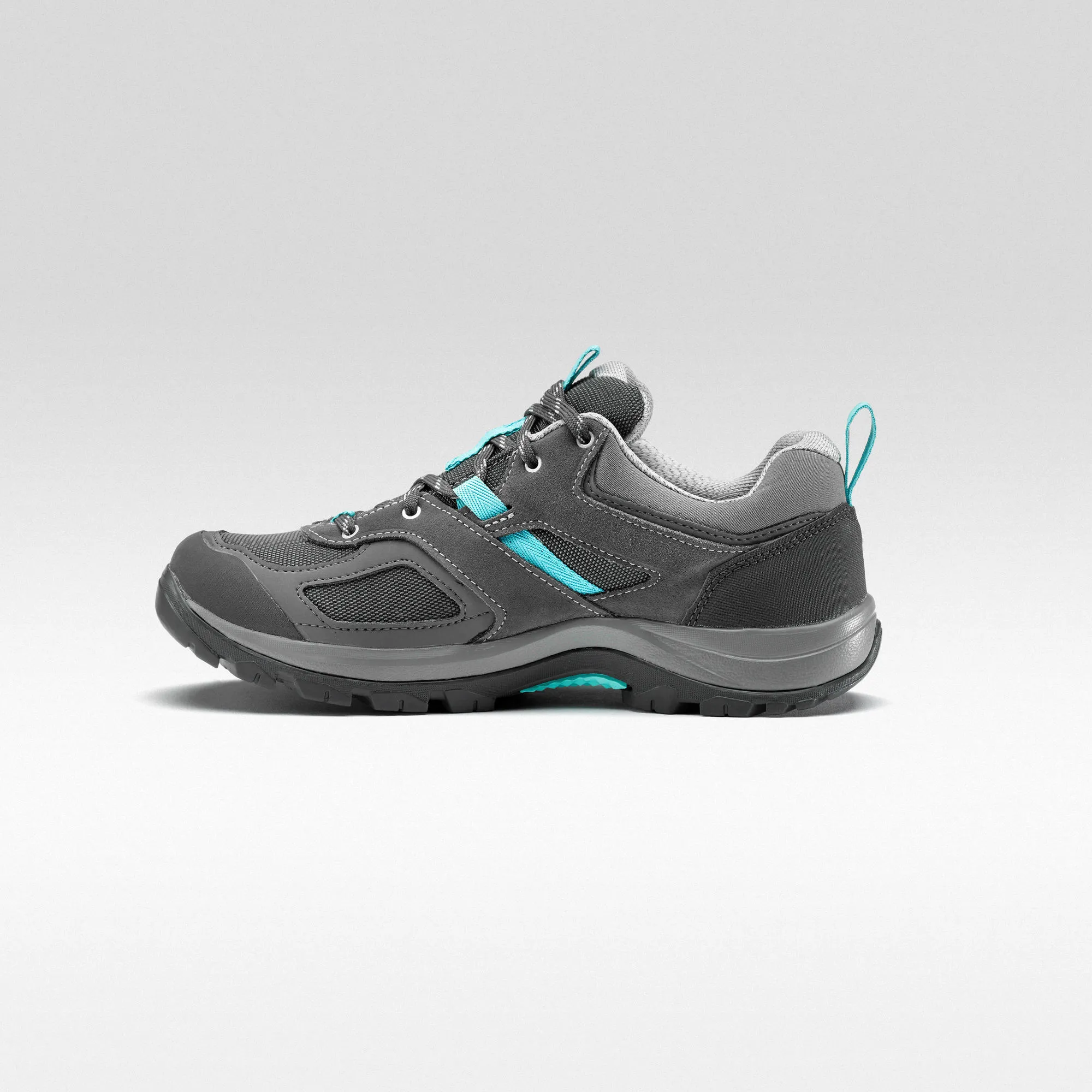 Quechua Women's Waterproof Mountain Walking Shoes - MH100 - Grey Blue