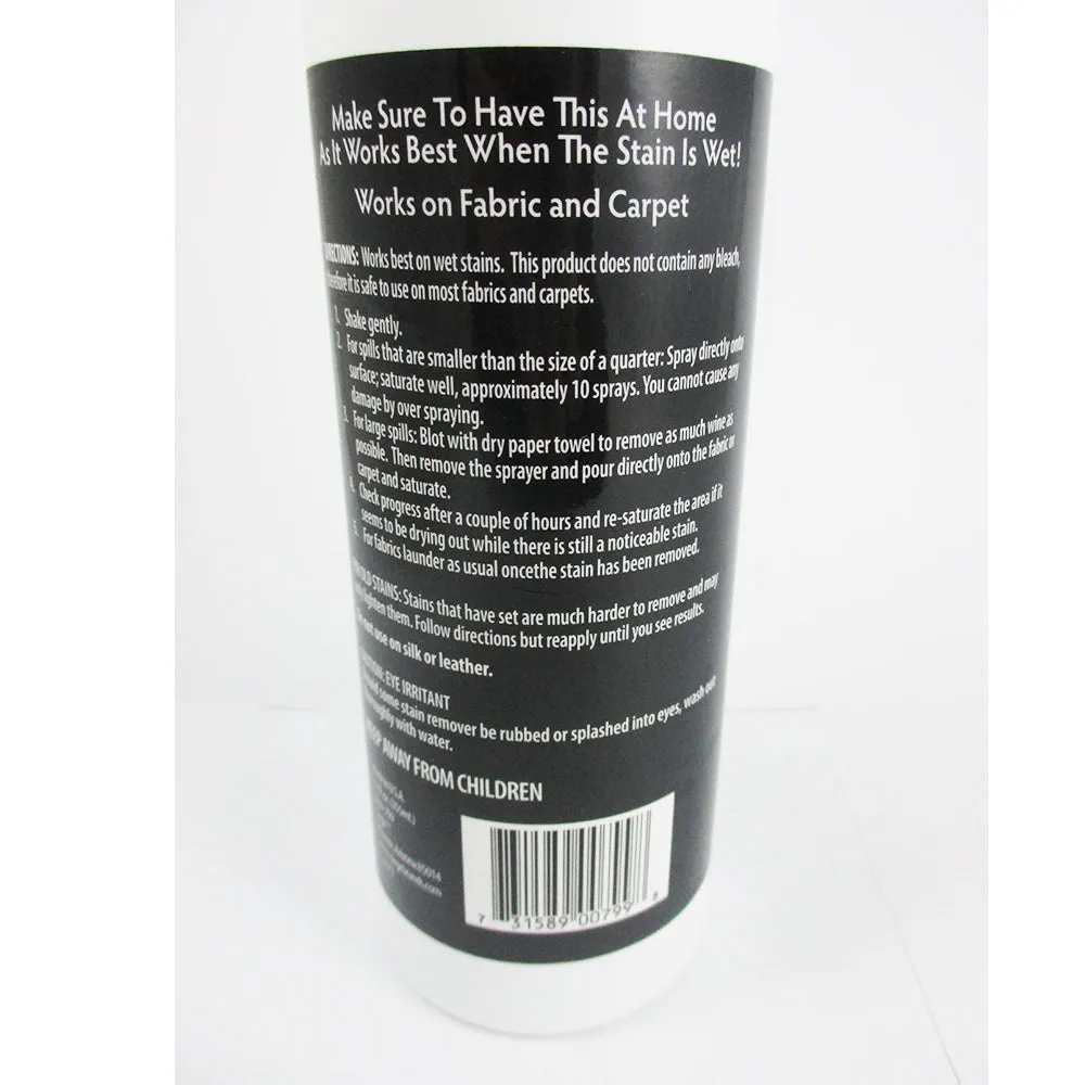 Red Wine Stain Remover 12oz Cleaner Spray Biodegradable No Bleach Clean GREAT!