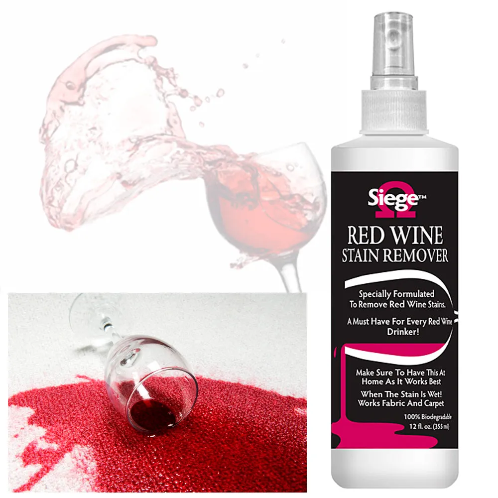 Red Wine Stain Remover 12oz Cleaner Spray Biodegradable No Bleach Clean GREAT!