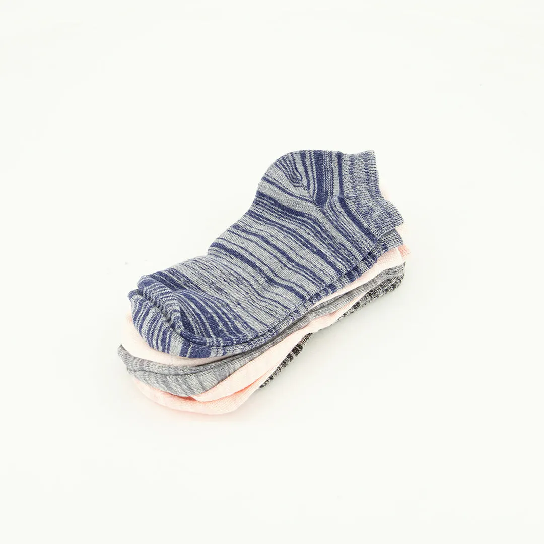 Ribbed 5 Pack Trainer Liner Socks.