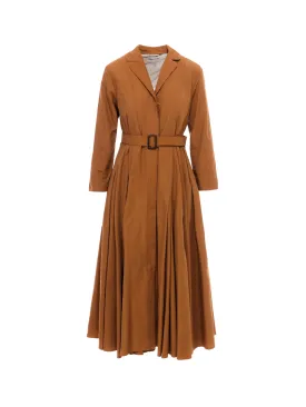 'S Max Mara Belted Pleated Dress