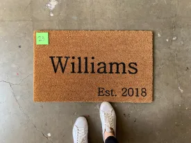 Sale - Williams Est 2018 Doormat