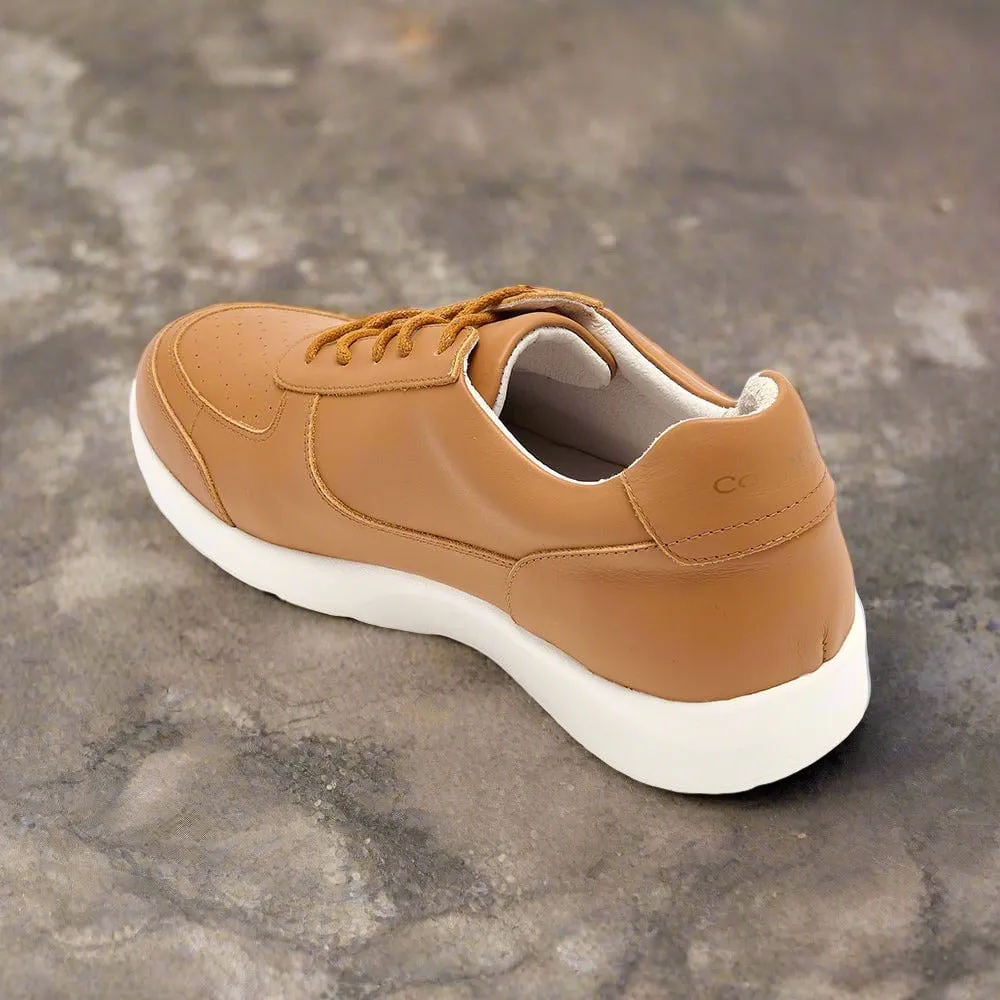 Shoreditch - Tan Leather Trainers