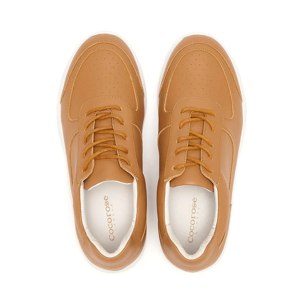 Shoreditch - Tan Leather Trainers