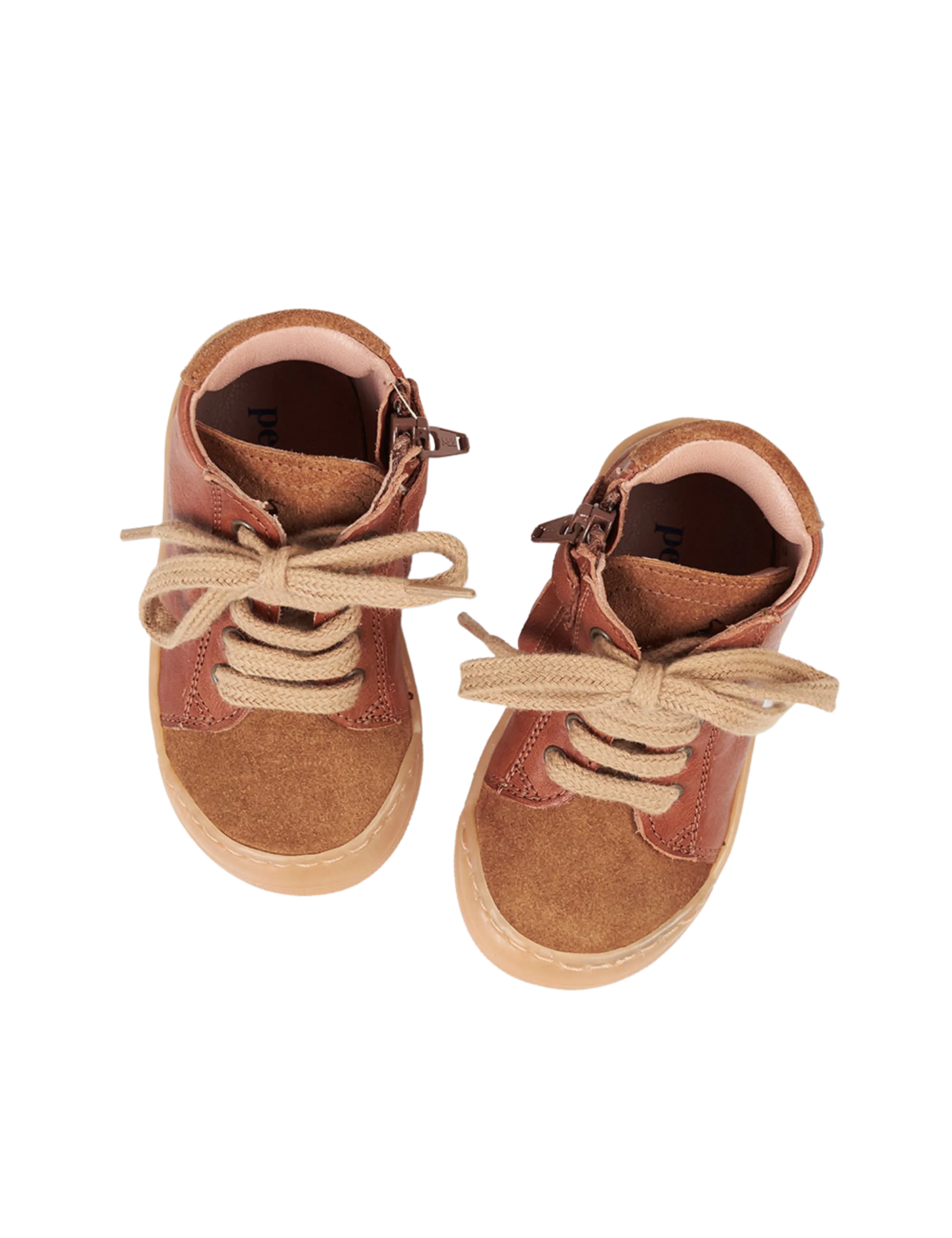 Cognac Sneaker-Style Booties