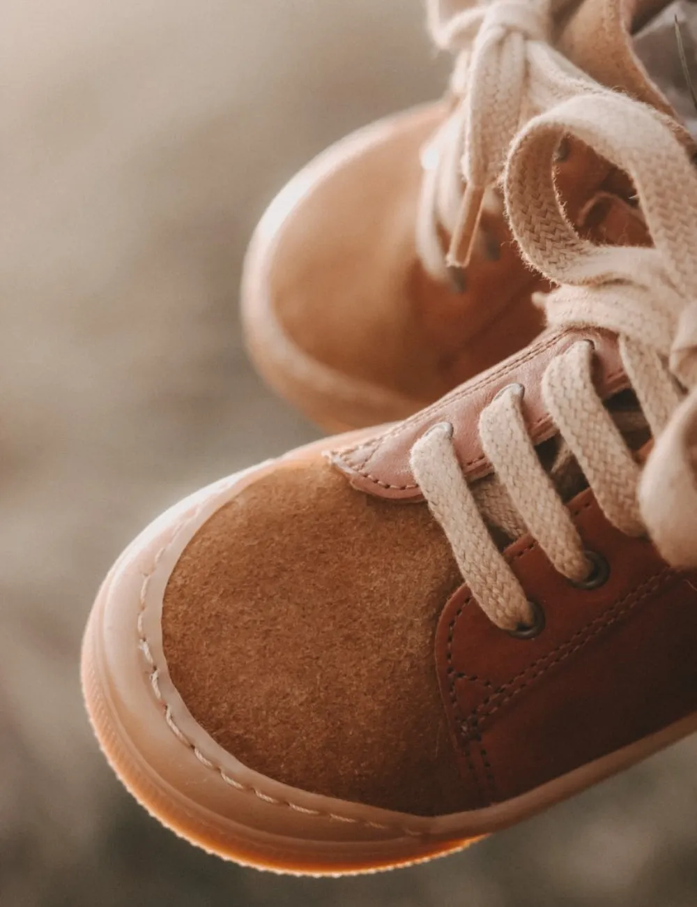 Cognac Sneaker-Style Booties