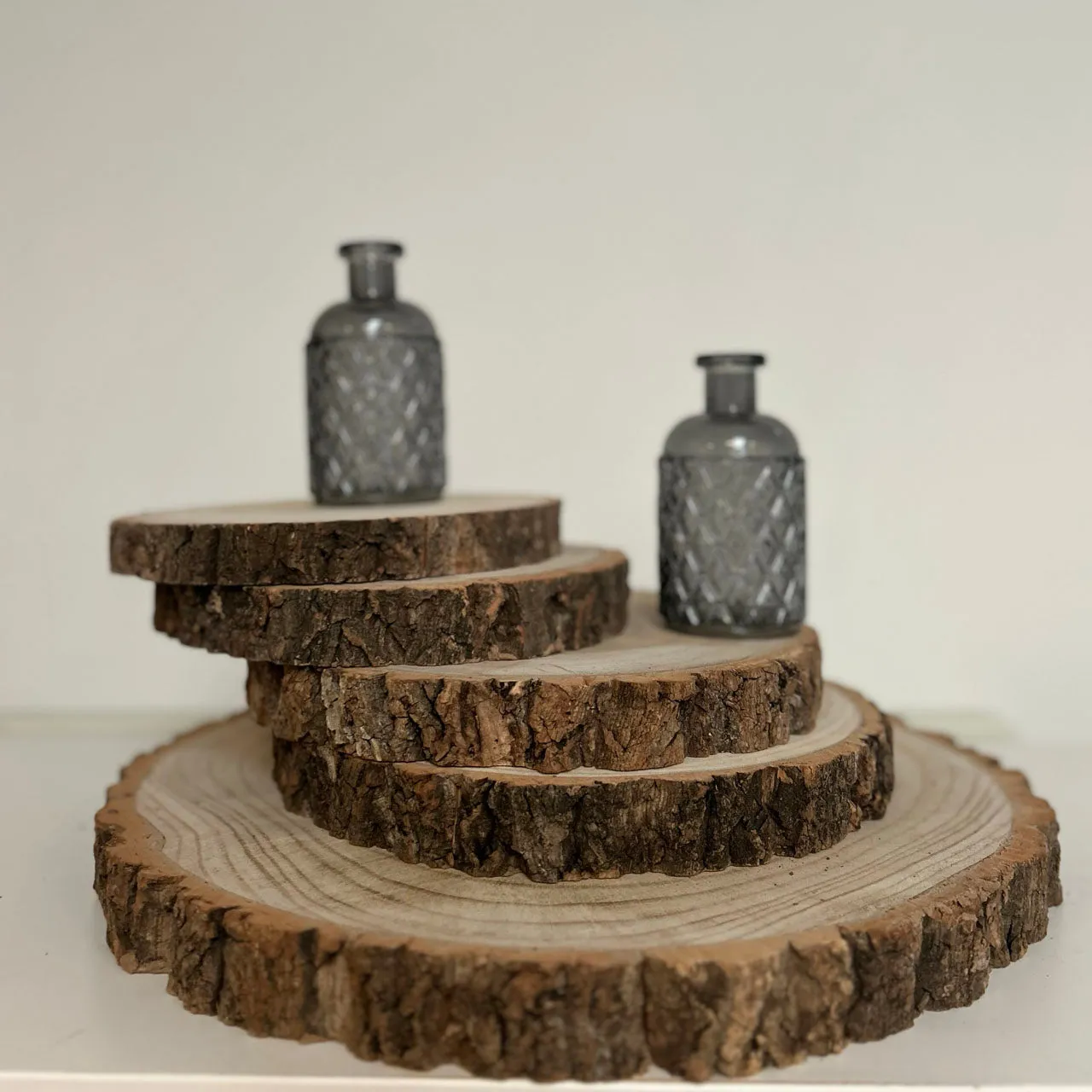 Wood Log Tree Slices - Rustic Wedding Centrepieces. (Varying Sizes 20cm - 47cm)