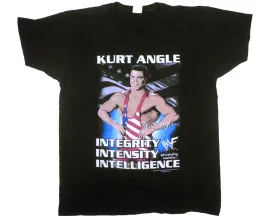 WWF KURT ANGLE 3 I'S T-SHIRT LG