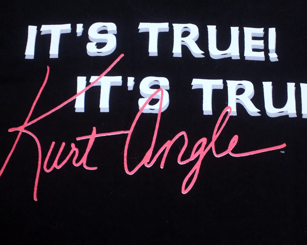 WWF KURT ANGLE 3 I'S T-SHIRT LG