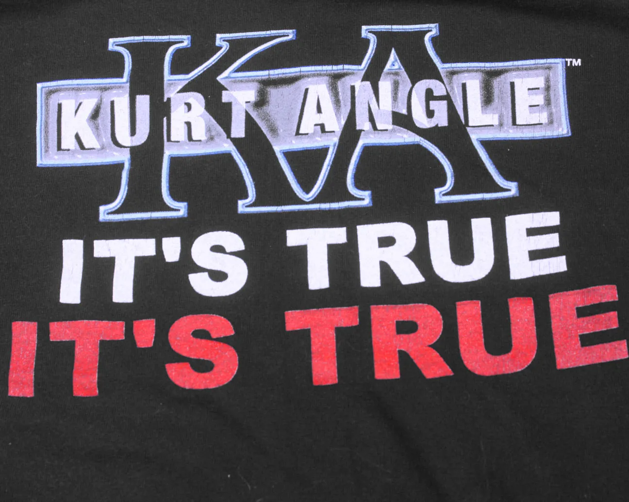 WWF KURT ANGLE IT'S TRUE SHIRT LG
