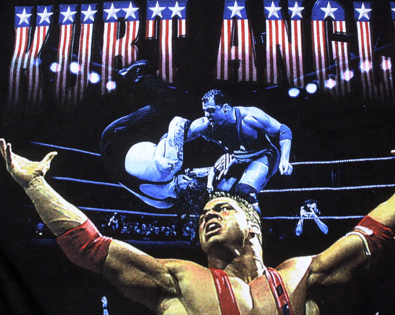 WWF KURT ANGLE IT'S TRUE SHIRT LG
